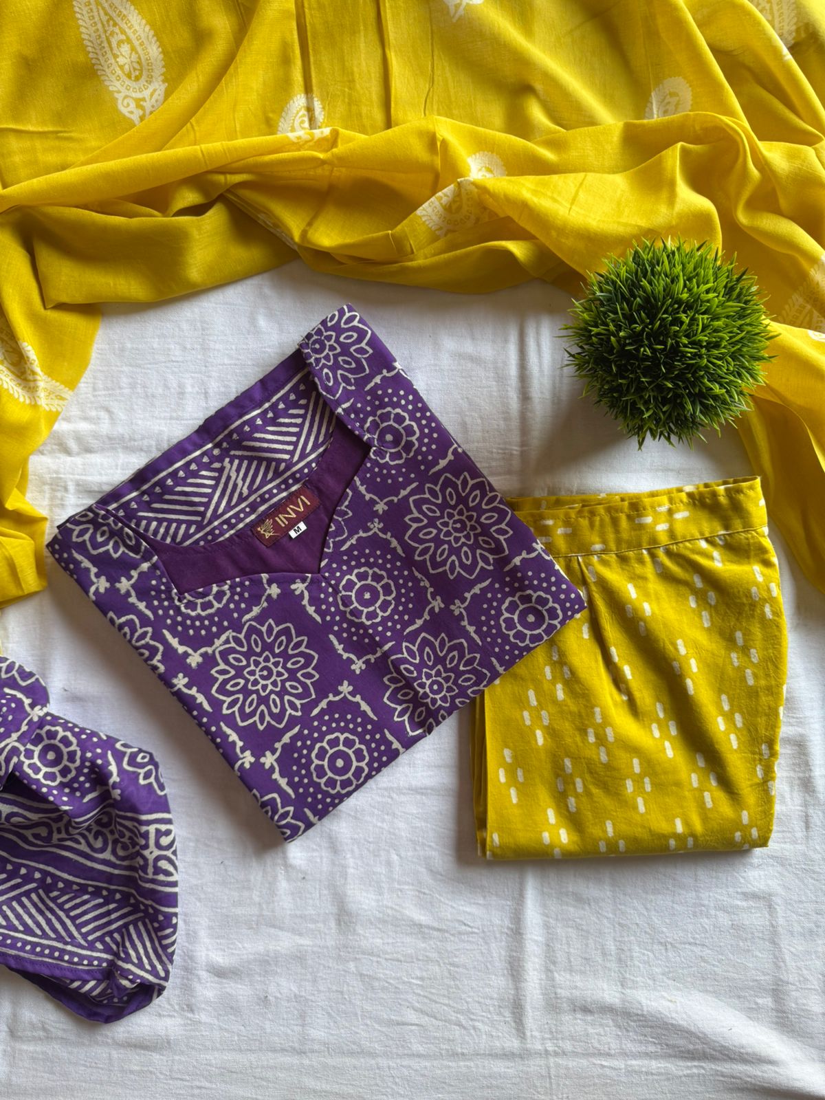 Rangoli Pure Cotton Salwar Set-PI : ICS00115