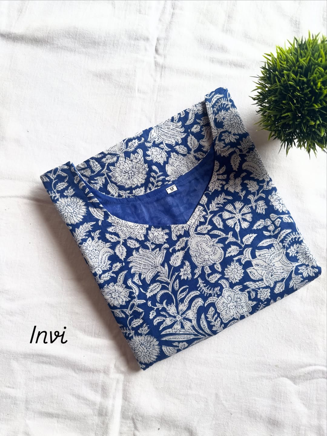 Blue Blossom Kurthi-PI : ICK00079
