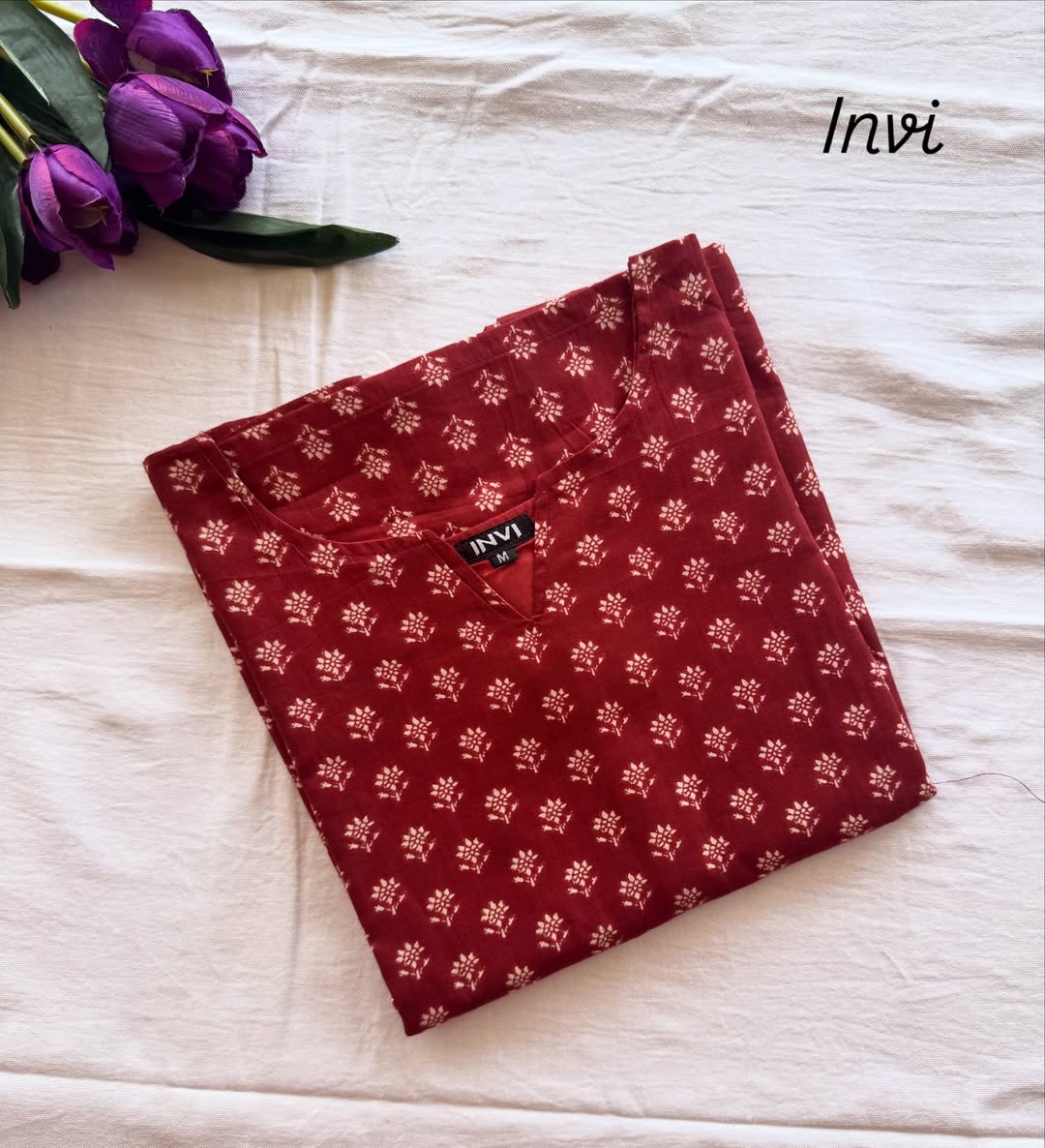 Crimson Grace Printed Kurthi-PI : ICK00066