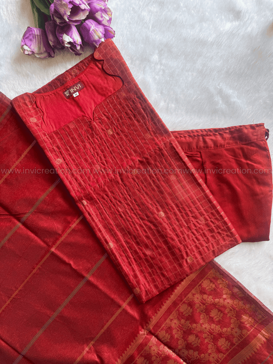 Premium Mayuri Ruby Glow Silk Salwar Set-PI : ICP00207*