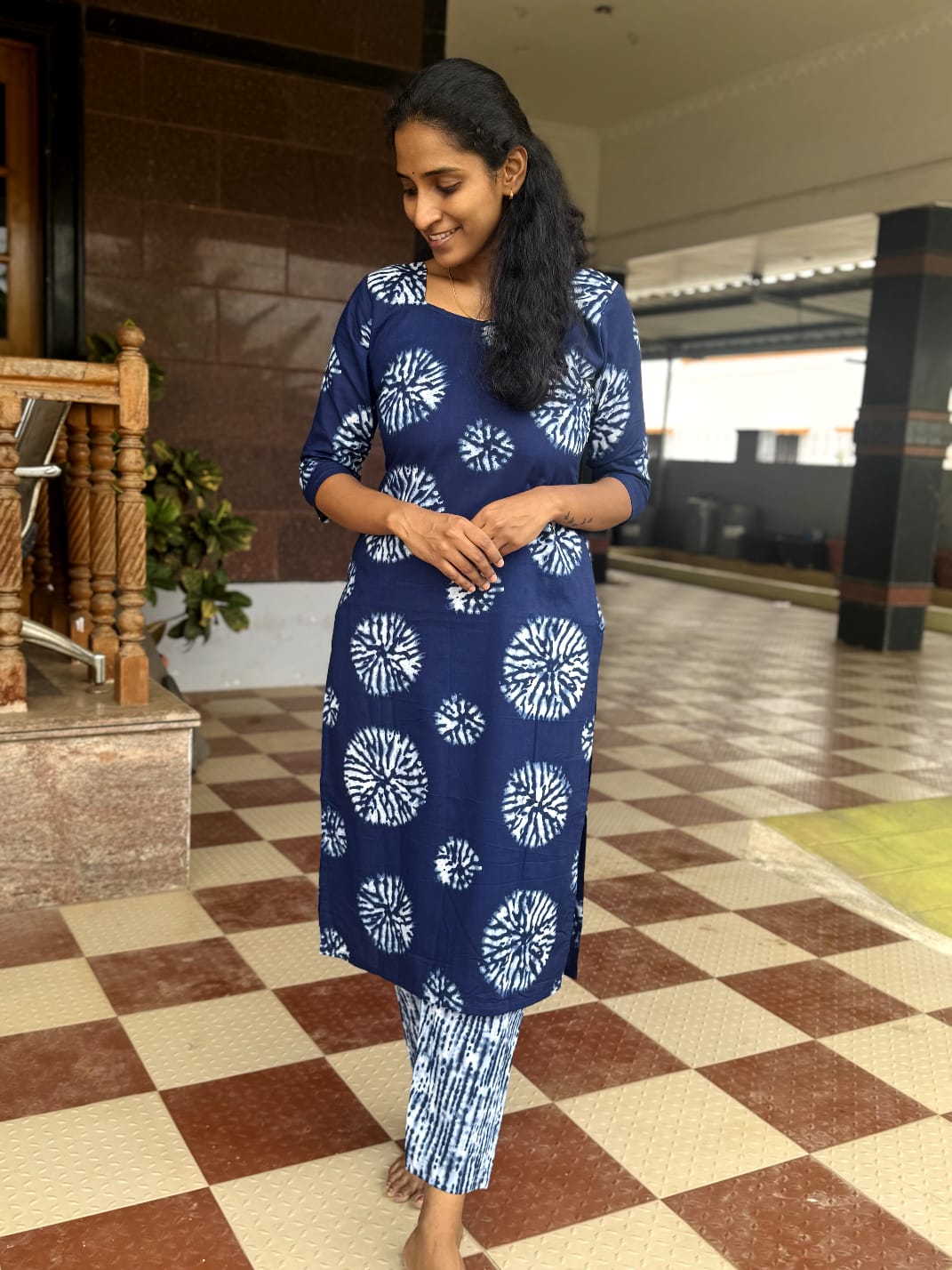 Blue Aura Comfort Kurthi Set-PI : ICC00026