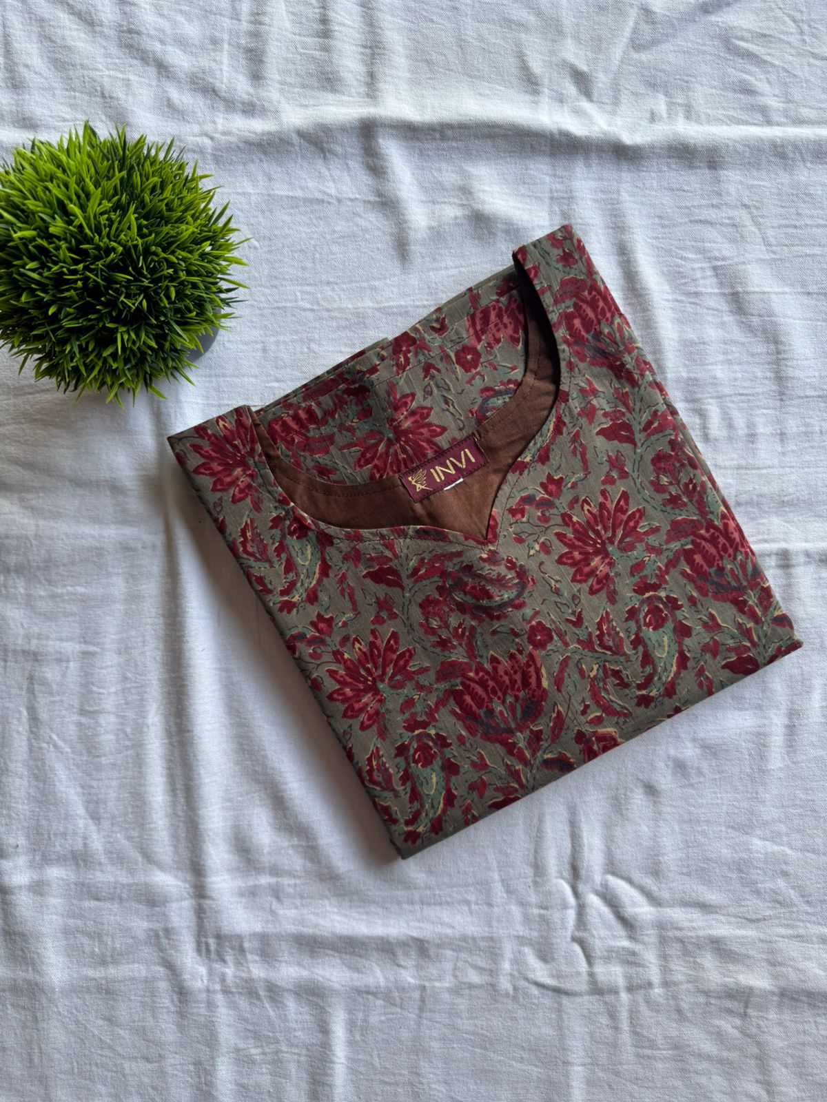 Vintage Petals Kurthi-PI : ICK00100