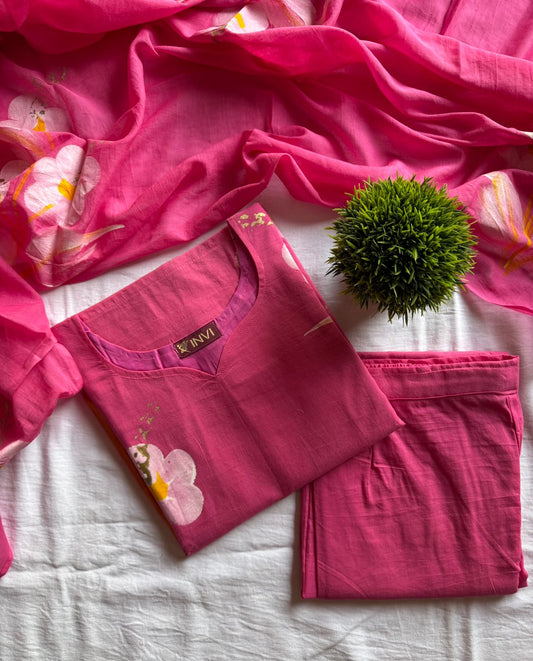 Barbie Pink Floral Set-PI : ICS00103