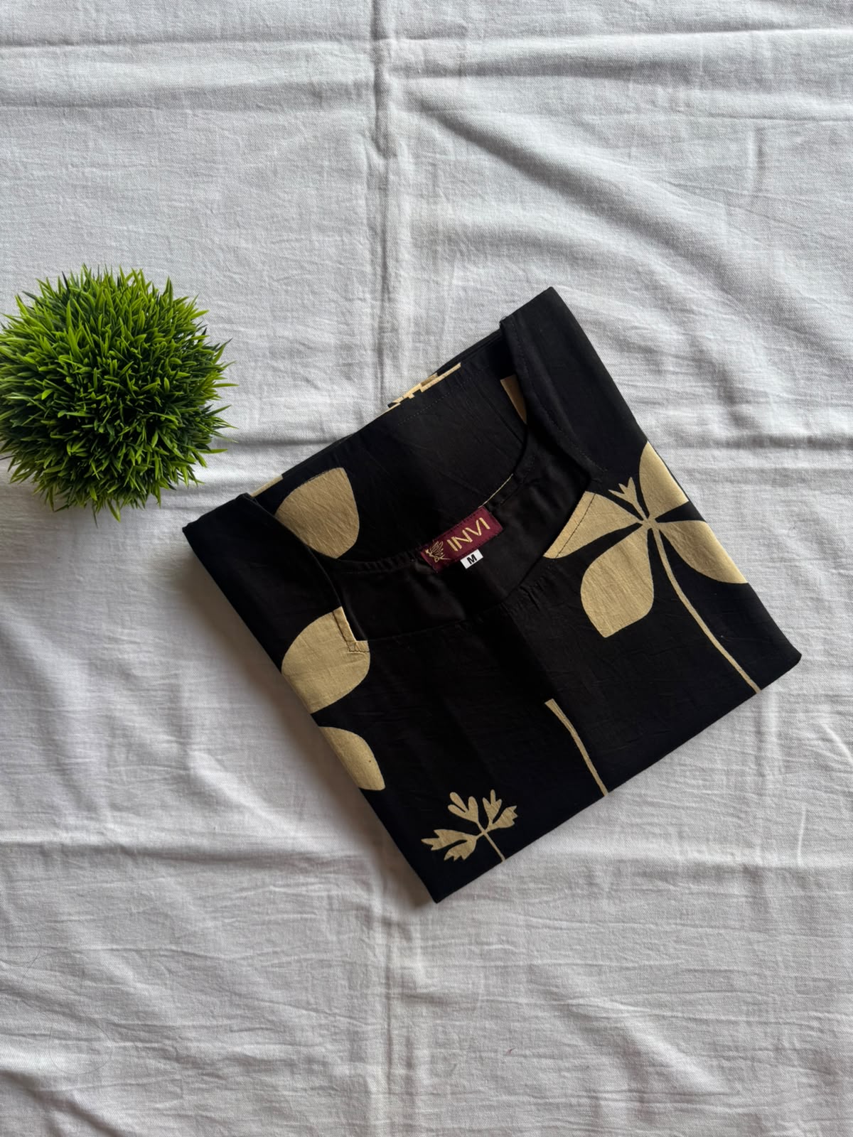 Botanical Black Kurthi-PI : ICK00104