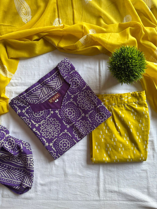 Rangoli Pure Cotton Salwar Set-PI : ICS00115