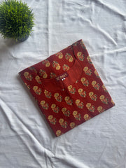 Rust Heritage Premium Cotton Kurthi-PI : ICK00124