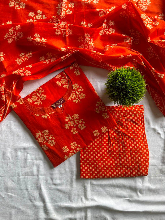 Vermilion Grace Salwar Set-PI : ICS00128