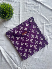 Lavender Bloom Cotton Kurthi-PI : ICK00128