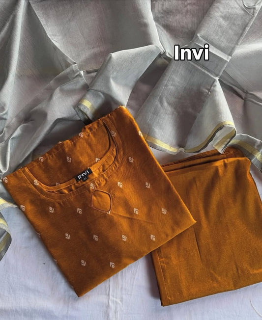 vibrant Mustard yellow Salwar Suit Set-PI : ICS00039