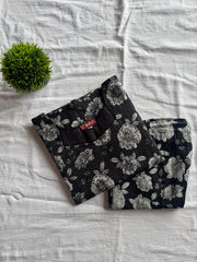Charcoal Bloom Cotton Kurthi Set-PI : ICC00056
