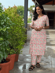 Rosevine Floral Kurthi Set-PI : ICC00074*