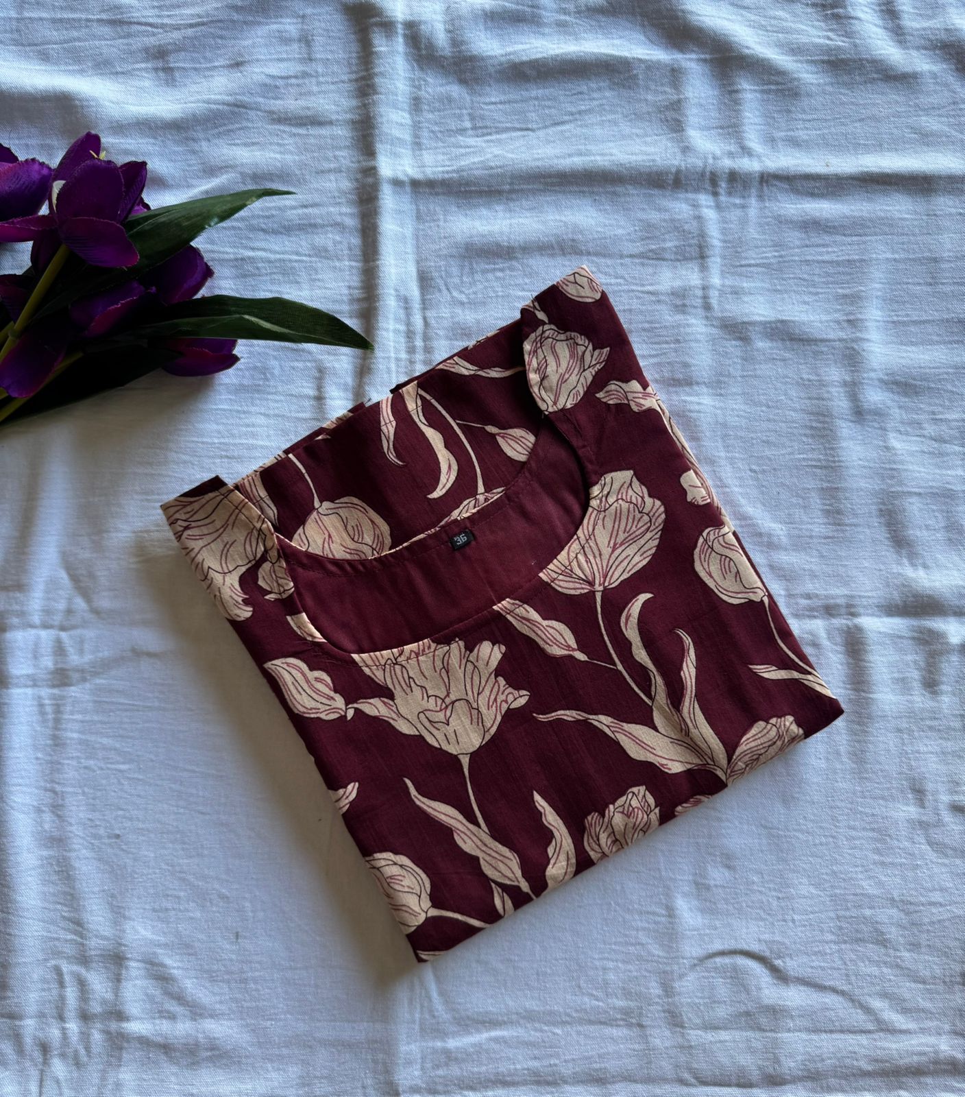 Tulip Garden Cotton Kurthi-PI : ICK00093