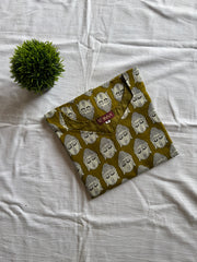 Olive Peace Printed Kurthi-PI : ICK00117