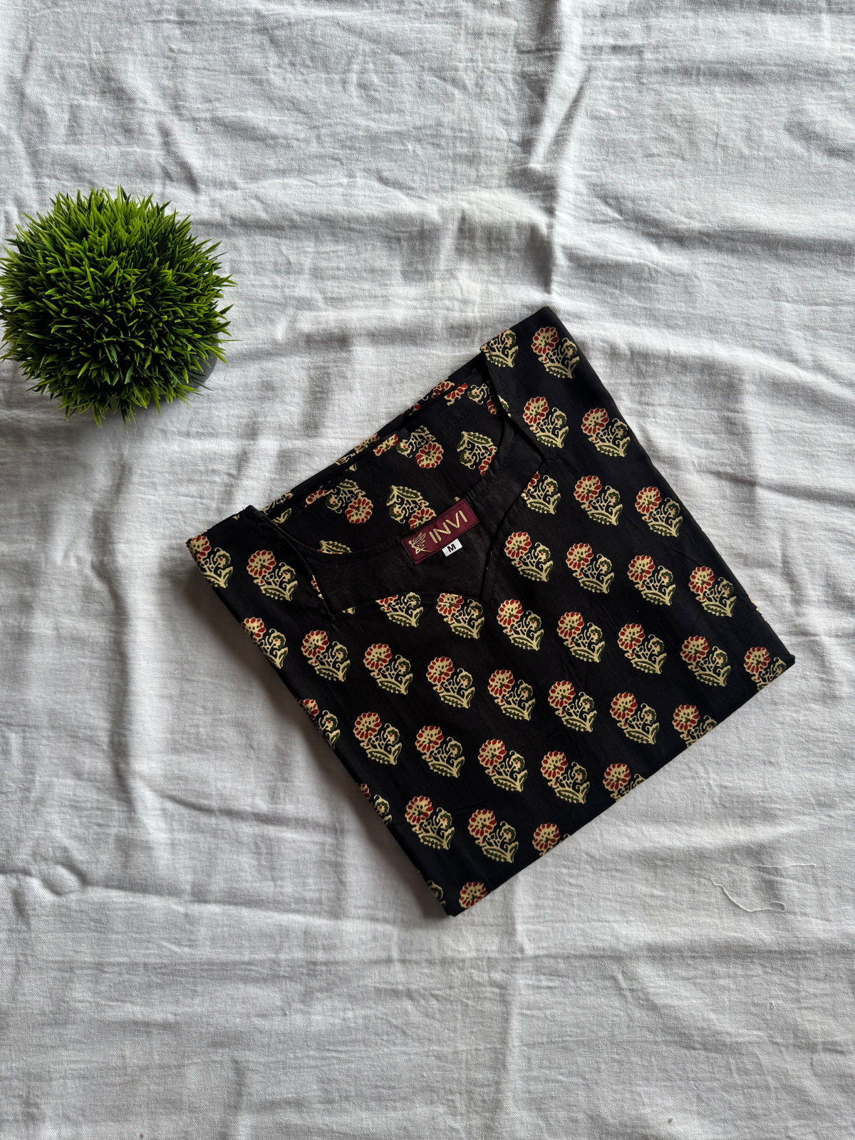 Ebony Floral Kurthi-PI : ICK00110