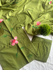 Olive Petal Elegance Salwar Set-PI : ICS00131