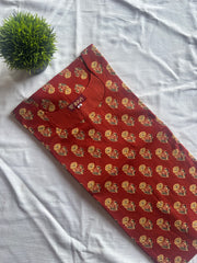 Rust Heritage Premium Cotton Kurthi-PI : ICK00124