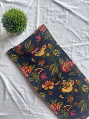 Botanical Navy Cotton Kurthi-PI : ICK00123