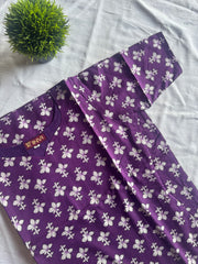 Lavender Bloom Cotton Kurthi-PI : ICK00128