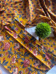 Golden Bloom Premium Cotton Suit Set-PI : ICS00138