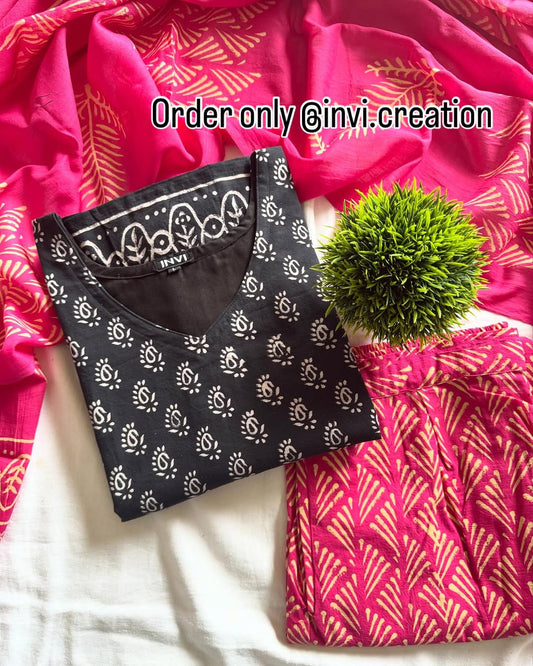 Elegant Noir Ethnic Set-PI : ICS00097