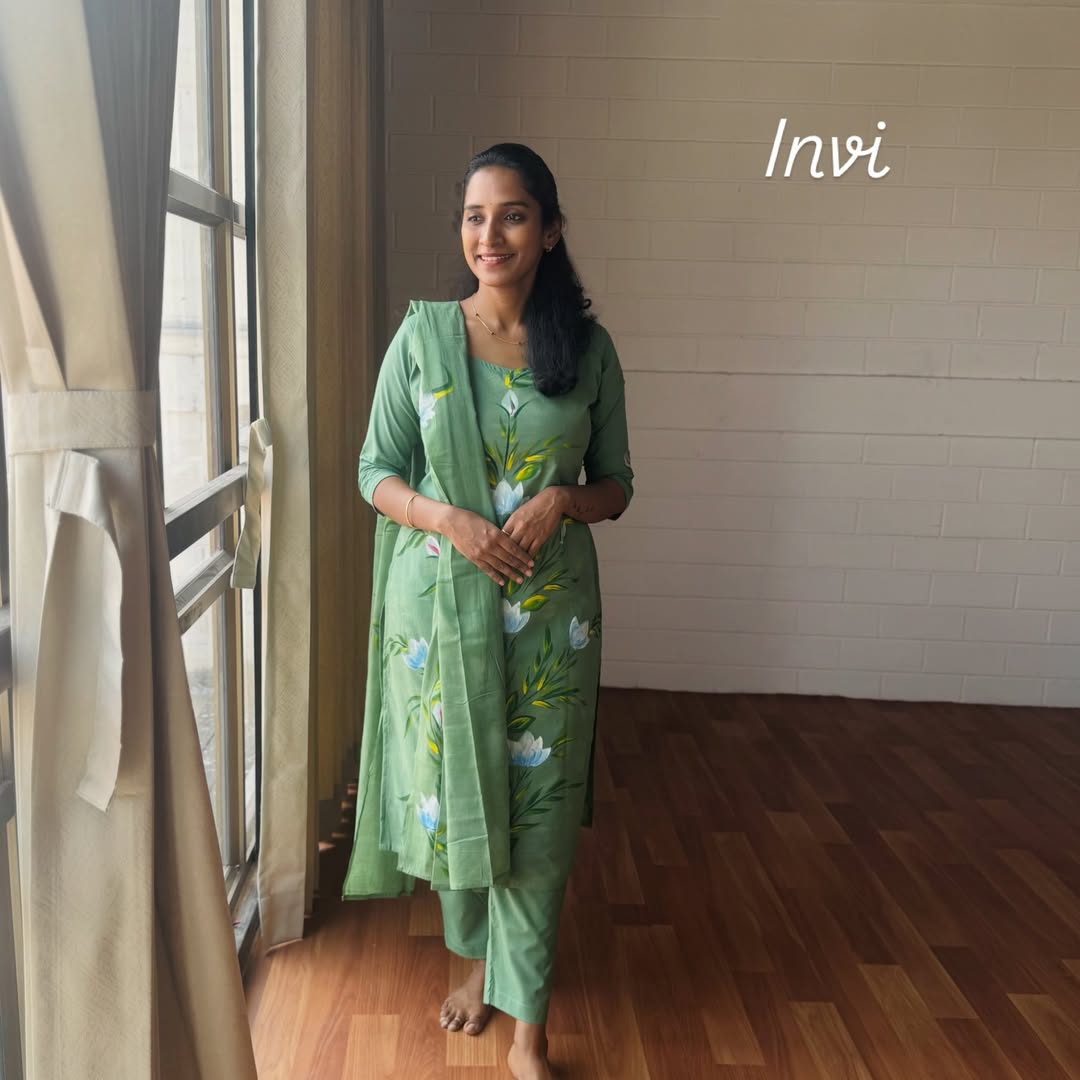 Floral Mint Salwar Suit Set-PI : ICS00091
