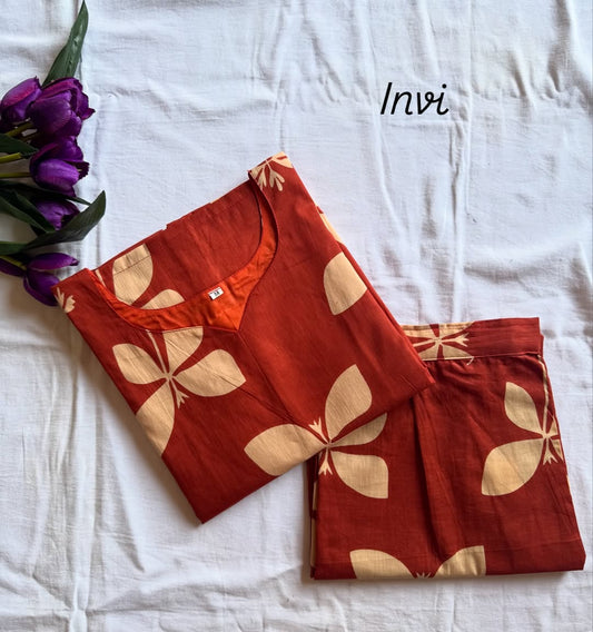Earthy Bloom Co-Ord Set-PI : ICC00020