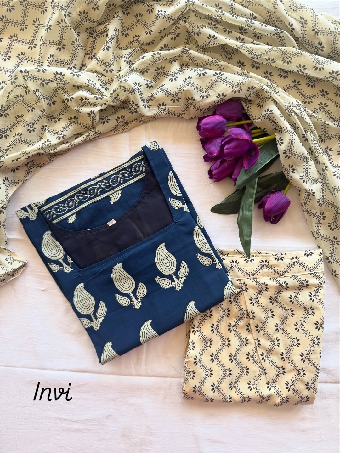 Indigo Paisley Comfort Set-PI : ICS00085