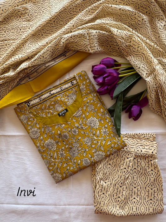 Golden Bloom Pure Cotton Salwar-PI : ICS00086