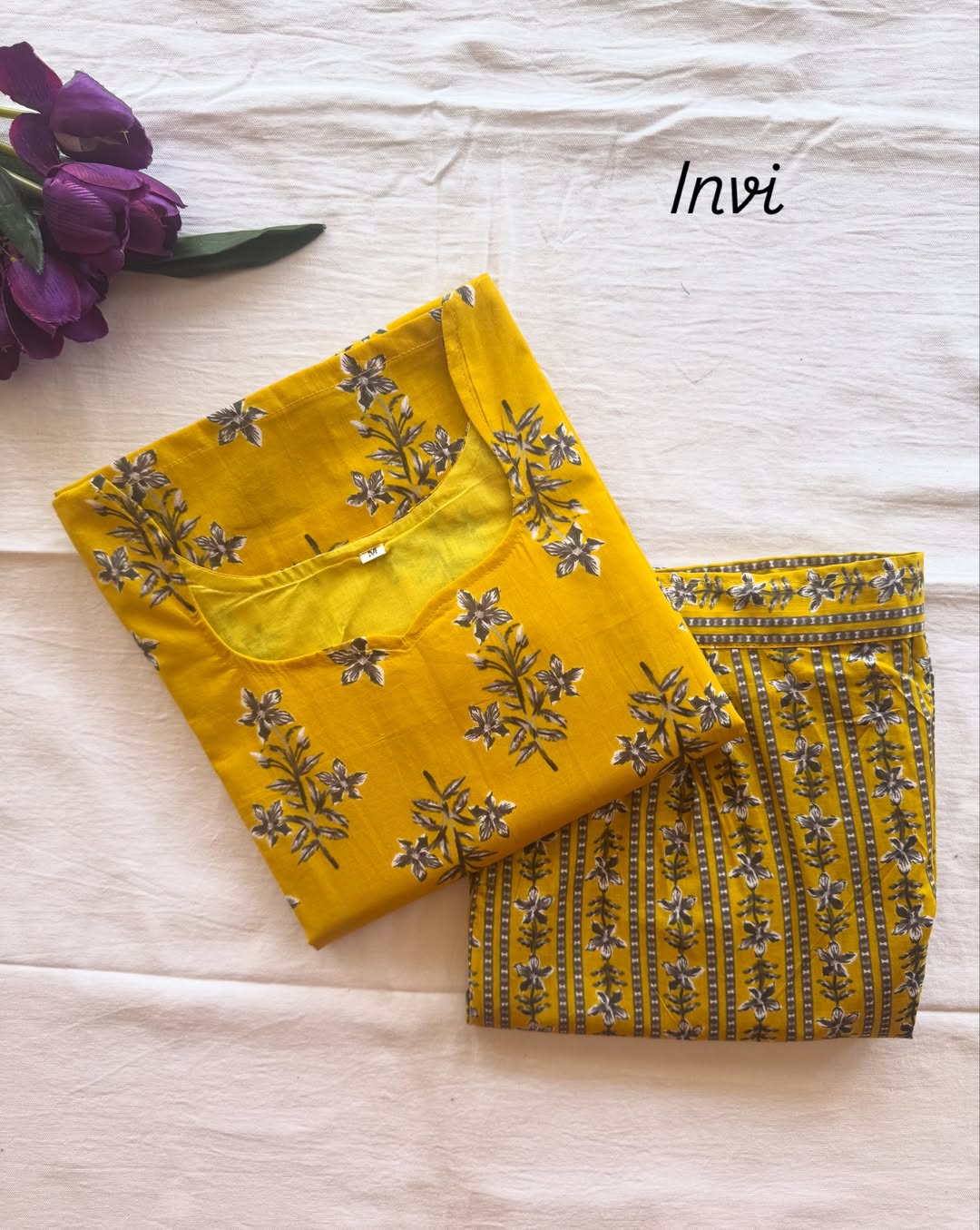 Sunshine Bloom Cotton Co-Ord Set-PI : ICC00025