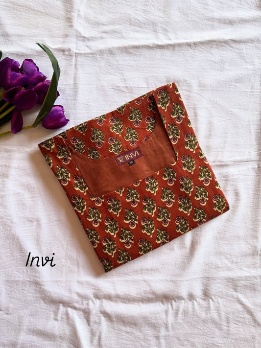 Autumn Leaf Printed Kurthi-PI : ICK00069