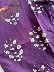 Purple Bloom Cotton Kurthi Set-PI : ICC00066