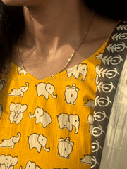 Yellow Gajra Cotton Salwar Set-PI : ICS00179