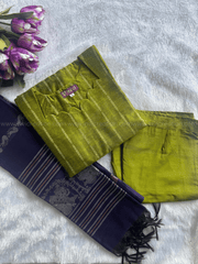 Premium Olive Green Raw Silk Salwar Set-PI : ICP00197*