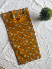 Golden Bud Cotton Kurthi-PI : ICK00137