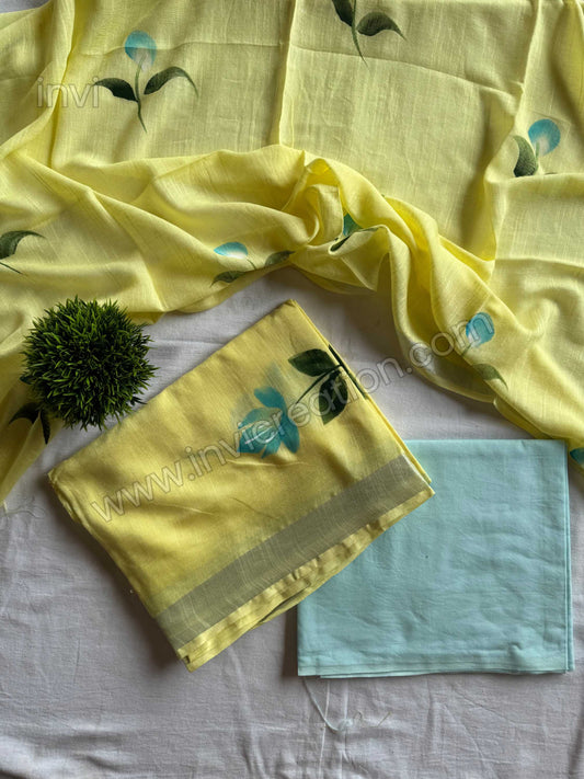 Sunshine Bloom Cotton Salwar Suit Set-PI : ICS00160