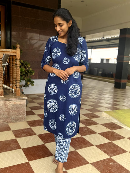 Blue Aura Comfort Kurthi Set-PI : ICC00026
