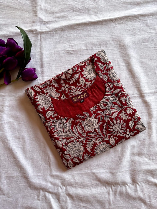 Scarlet Garden Printed Kurthi-PI : ICK00072