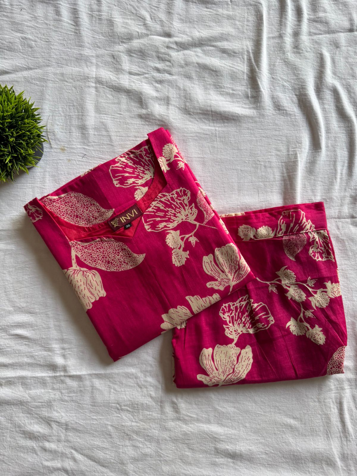 Rosy Vibe Co-ord Set-PI : ICC00036