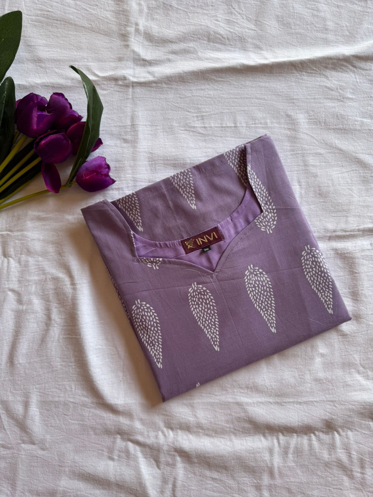 Lilac Charm Kurthi-PI : ICK00083