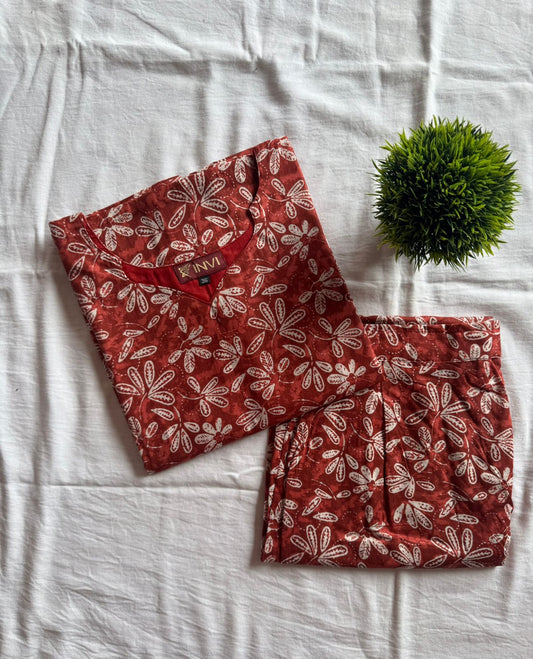 Rust Bloom Co-ord Set-PI : ICC00042