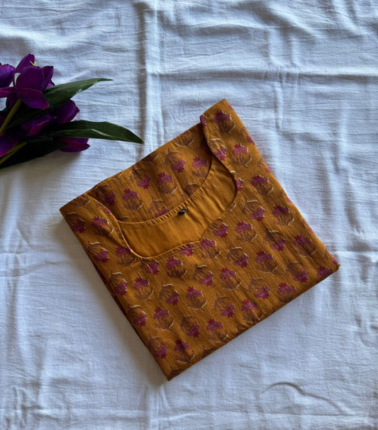 Honey Floral Print Kurthi-PI : ICK00094