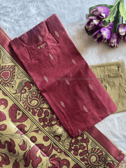 Premium Wine Raw Silk Salwar Set-PI : ICP00196*
